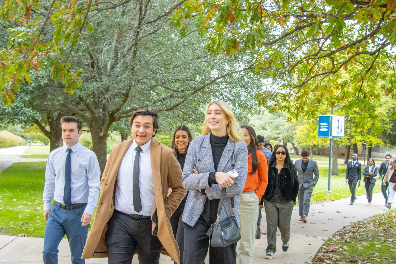 Autumn networking walk