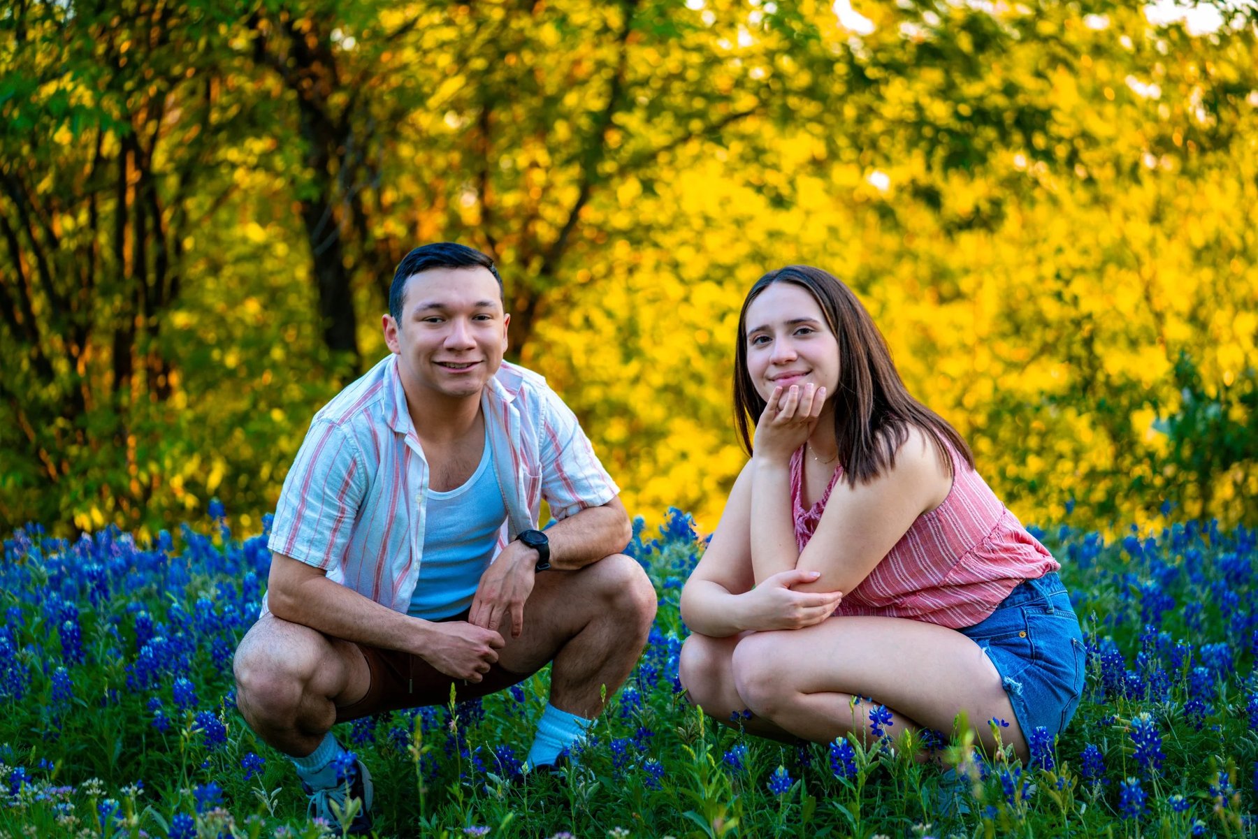 Couple, golden light
