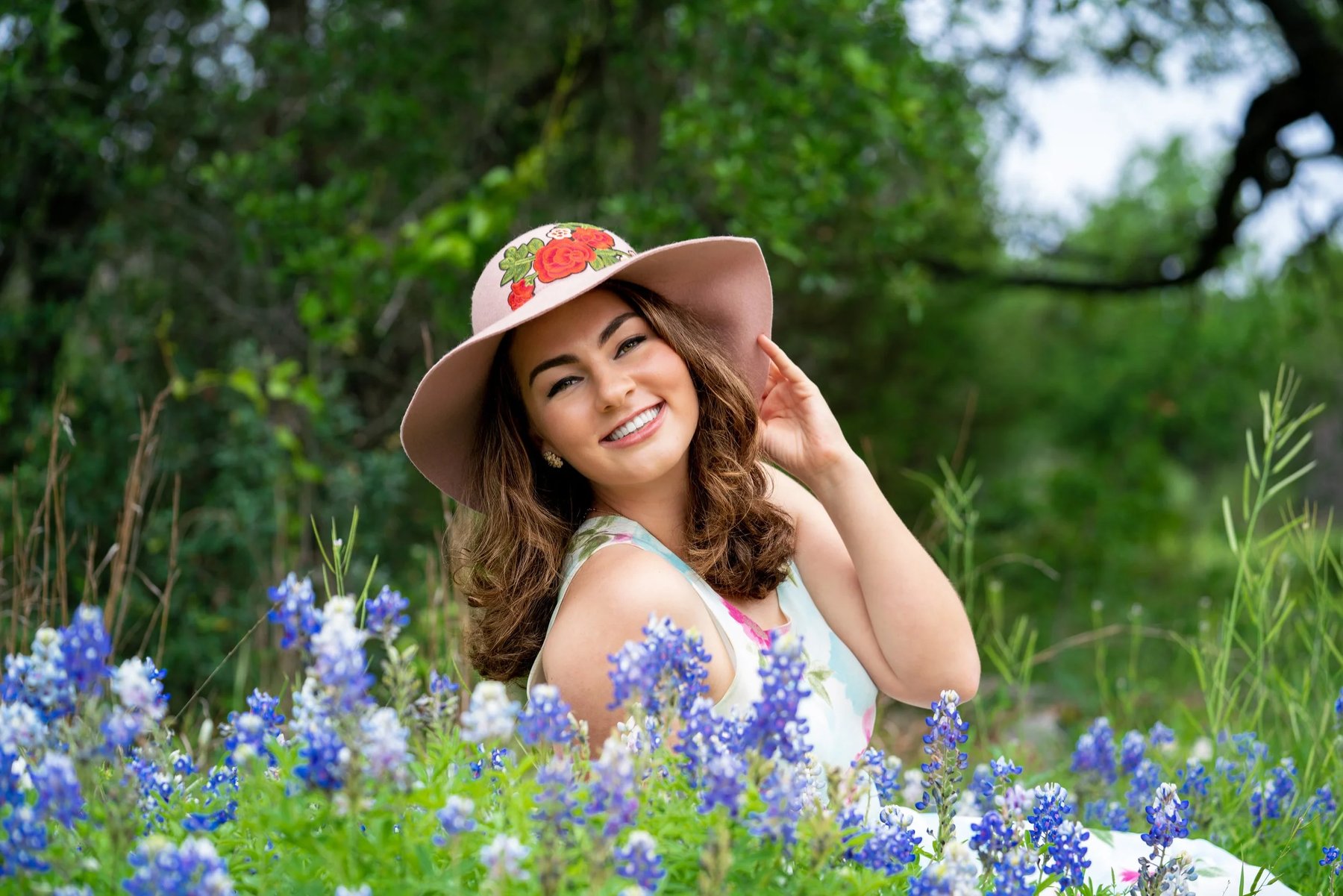 Portrait among wildflowers